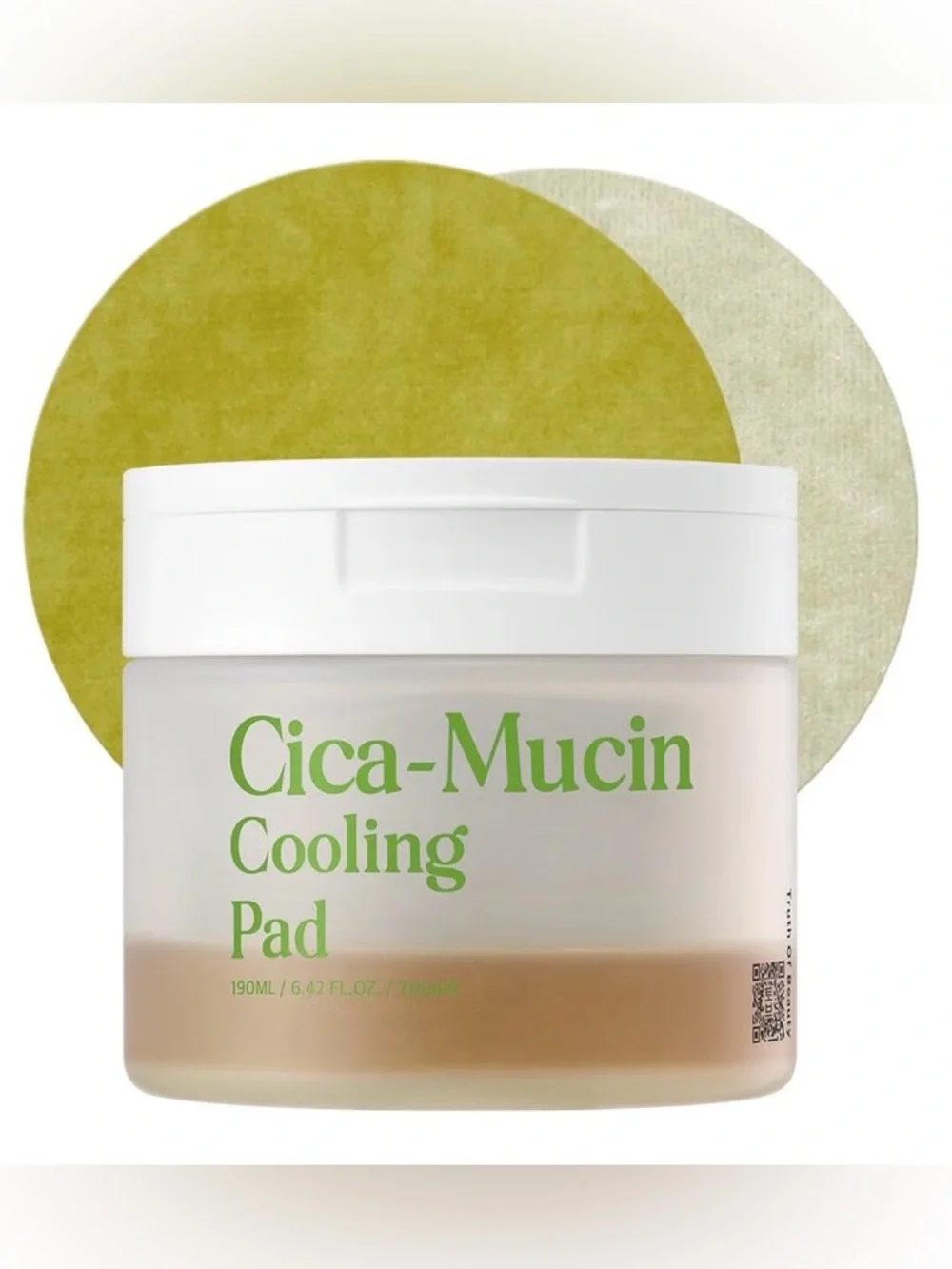 Korean Skincare Cica-Mucin Cooling Toner Pads